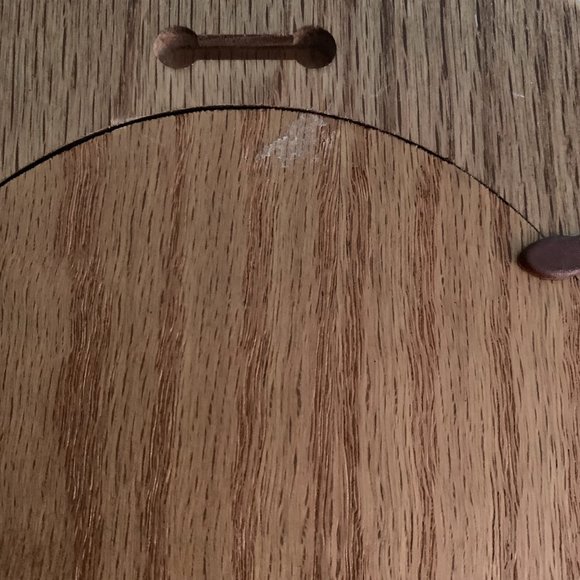 cute dainty wooden heart shaped mirror - Picture 2 of 4